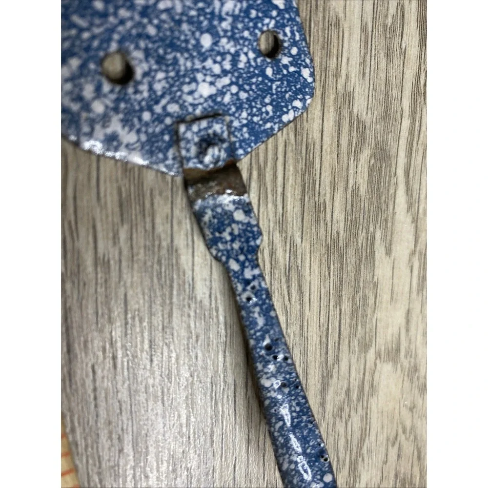 Antique‎ German Doll Kitchen Pans Rare Blue Speckled Granite Ware Bing Marklin